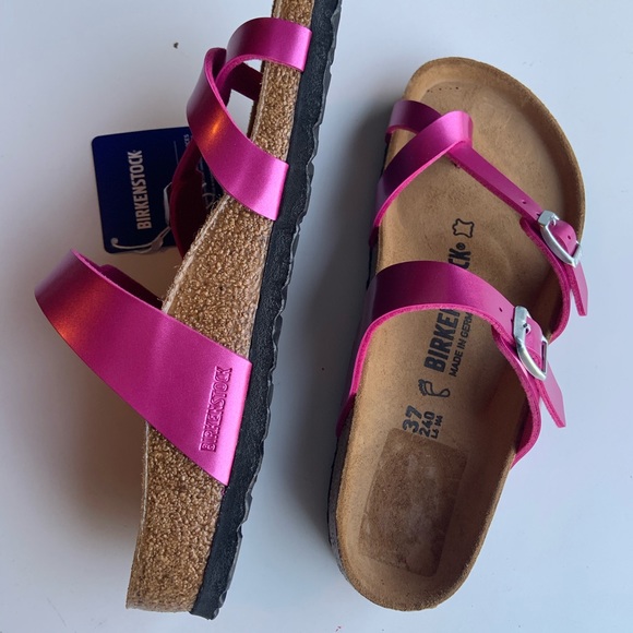 Last one Birkenstock Mayari Metallic Pink Sandal - Picture 5 of 7